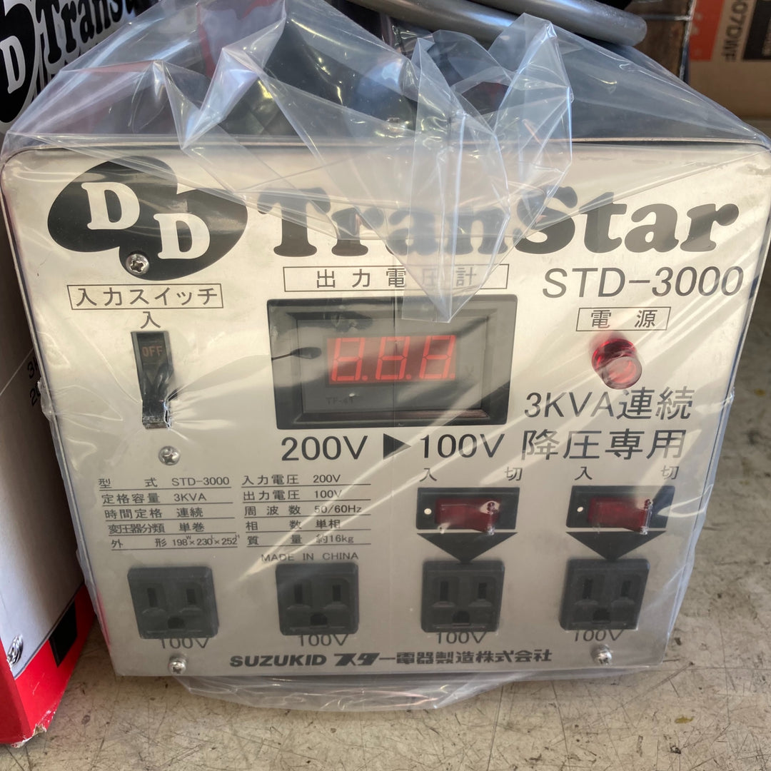 〇スズキッド(SUZUKID) 降圧器 DDトランスター STD-3000【町田店】