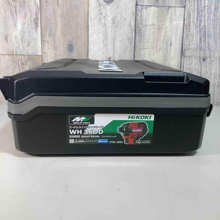 ★ハイコーキ(HIKOKI ※旧:日立工機) コードレスインパクトドライバ スコーピオンレッド WH36DD(2XHRSZ)【戸田店】