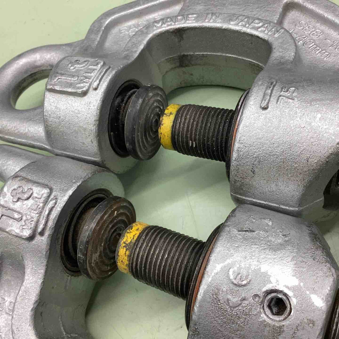 イーグルクランプ 1ｔ 2個セット NDJ-3081 DCK-4576 鋼板 形鋼 鉄骨 コンクリート製品 つり上げ 運搬 据え付け【越谷店】