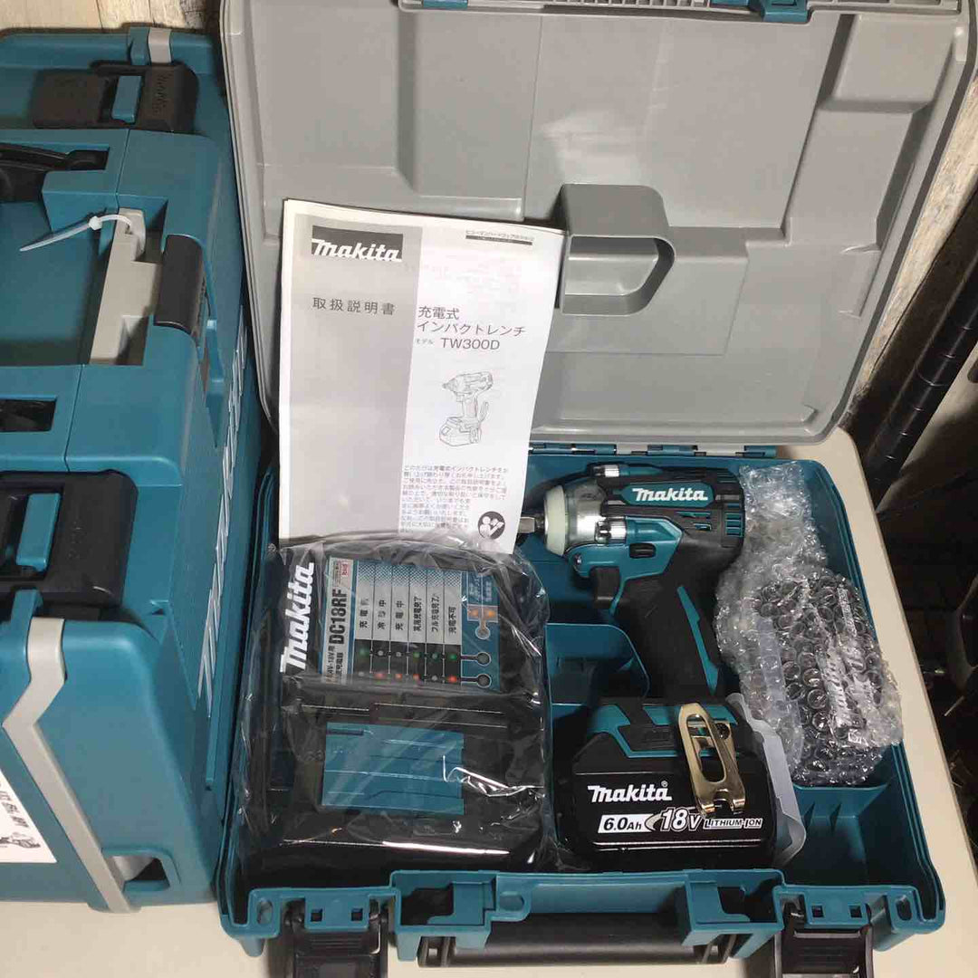 【未使用品】 マキタ makita コードレス インパクトレンチ TW300DRGX 4台 バッテリー&充電器付 フルセット 純正 充電式 18V 【戸田店】