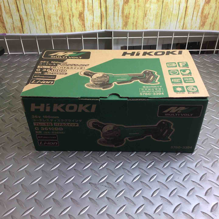 ハイコーキ(HIKOKI ※旧:日立工機) 100mmコードレスディスクグラインダ G3610DD(NN)【川崎店】