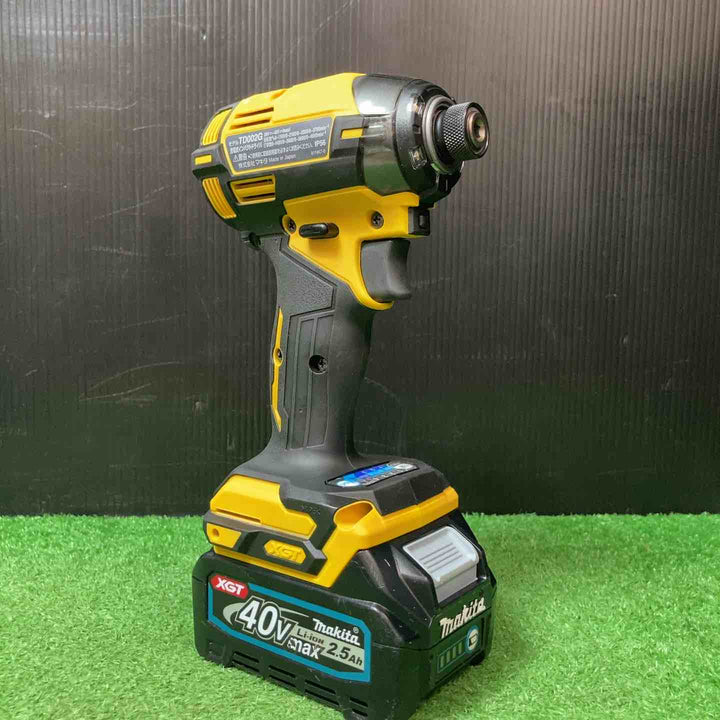 【美品・限定色！】★マキタ(makita) コードレスインパクトドライバー TD002GDXFY バッテリー充電6回・7回【岩槻店】
