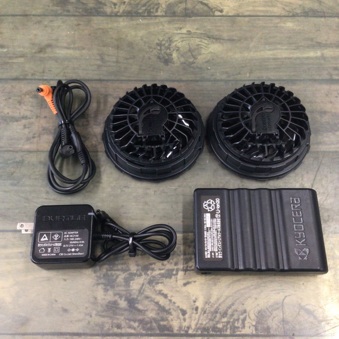 〇バートル(BURTLE) ファンユニット AC370 /エアークラフト リチウムイオンバッテリー 19V AC360 セット 空調服用 【東大和店】