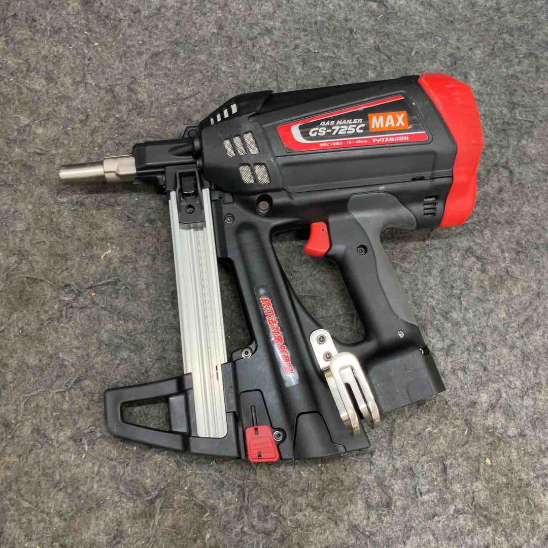 ◇マックス(MAX) コードレスガスネイラ GS-725C  ケース(6V1.5Ahバッテリー*2、充電器)【鴻巣店】