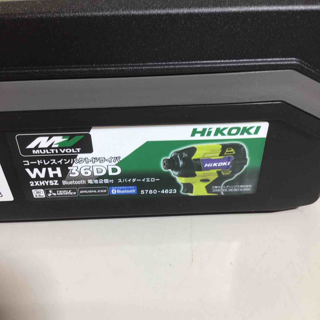 ★ハイコーキ(HIKOKI ※旧:日立工機) コードレスインパクトドライバ スパイダーイエロー WH36DD(2XHYSZ)【戸田店】