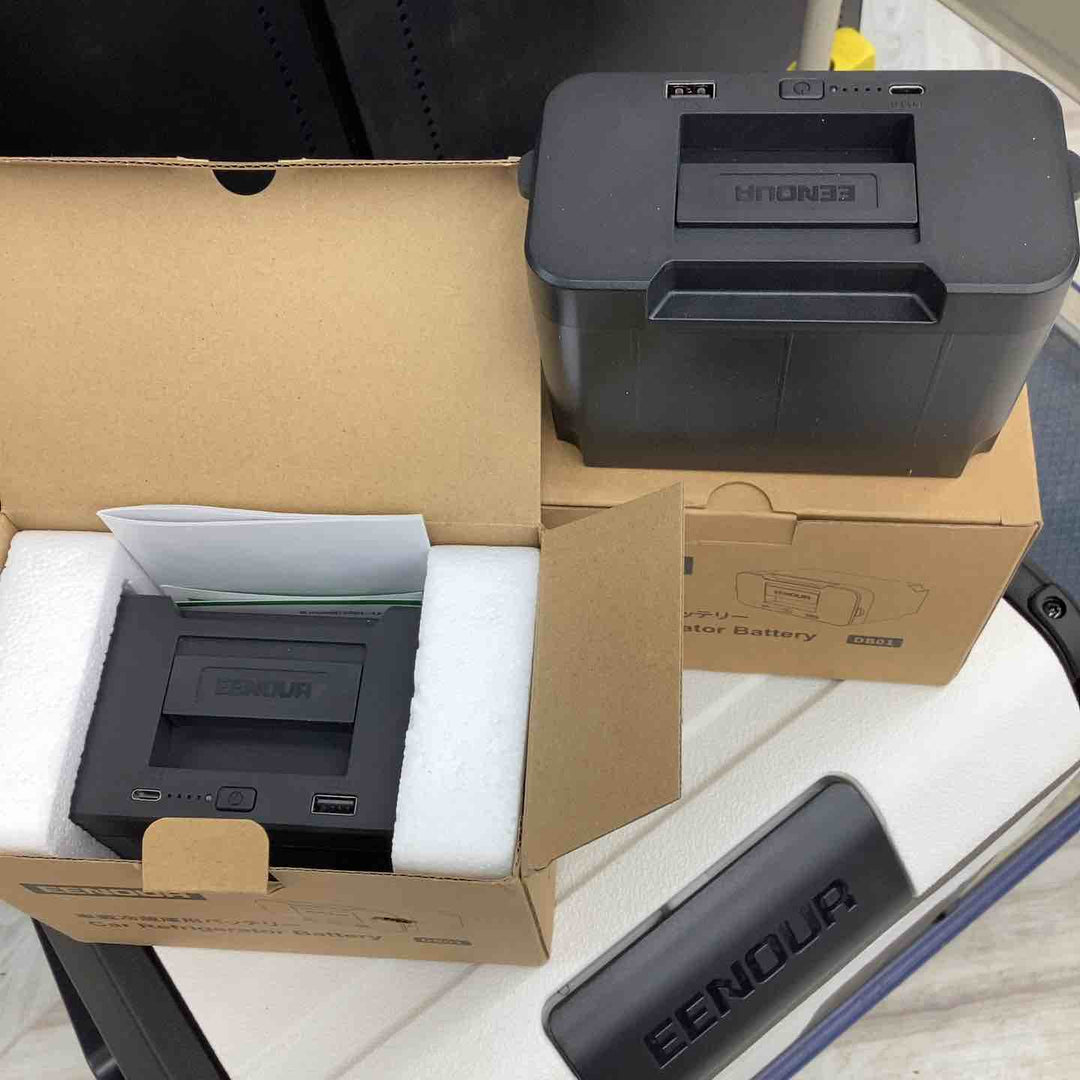 EENOUR コードレス冷温庫 D18 PRO バッテリー2個セット DB01 容量, 18リットル. 定格消費電力, 39W. 設定温度, -20℃～60℃.【越谷店】