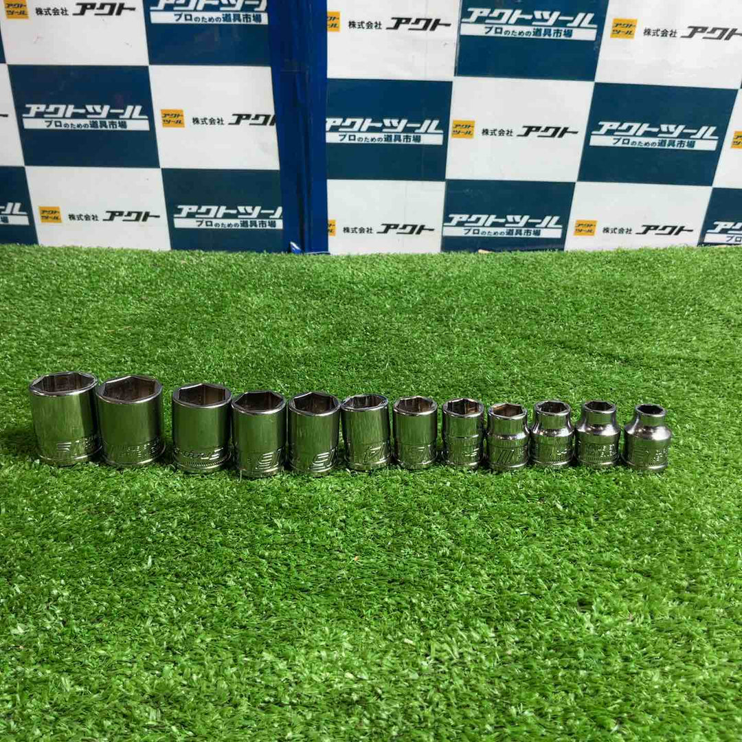 Snap-on スナップオン 3/8 ソケットセット 12個 PAKLD085 6角 8～19mm マグネットケース FSM【草加店】