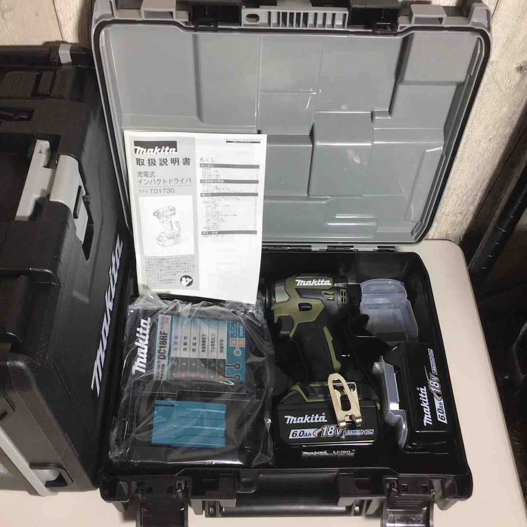 【未使用品】 マキタ makita コードレス インパクトドライバー TD173DRGXO 4台 インパクト オリーブ 純正 純正品 【戸田店】