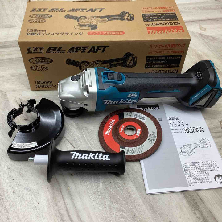 ☆マキタ(makita) 125mmコードレスディスクグラインダ GA504DZN (GA504DN)【越谷店】