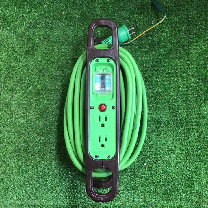 【2個セット】日動 ハンドリール 10M アース付 緑 HR-EB102【町田店】