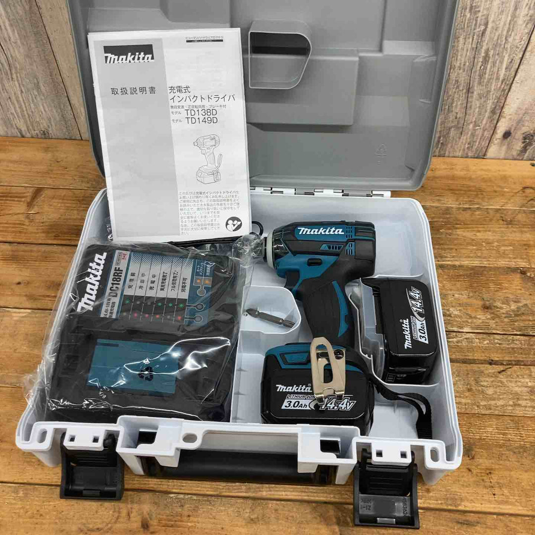 【未使用品】 マキタ(makita) コードレスインパクトドライバー TD138DRFX 14.4V 3.0Ah フルセット品 【東大和店】