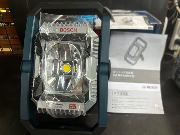 〇ボッシュ(BOSCH) 14V・18Vコードレス投光器(本体のみ) GLI -2200C【草加店】