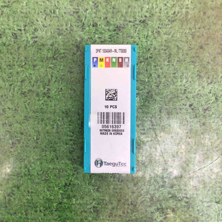 【お得なセット！】テグテック(Taegu Tec) ミーリング加工用チップ ミルラッシュ 3PKT 100404R-ML TT9080【町田店】