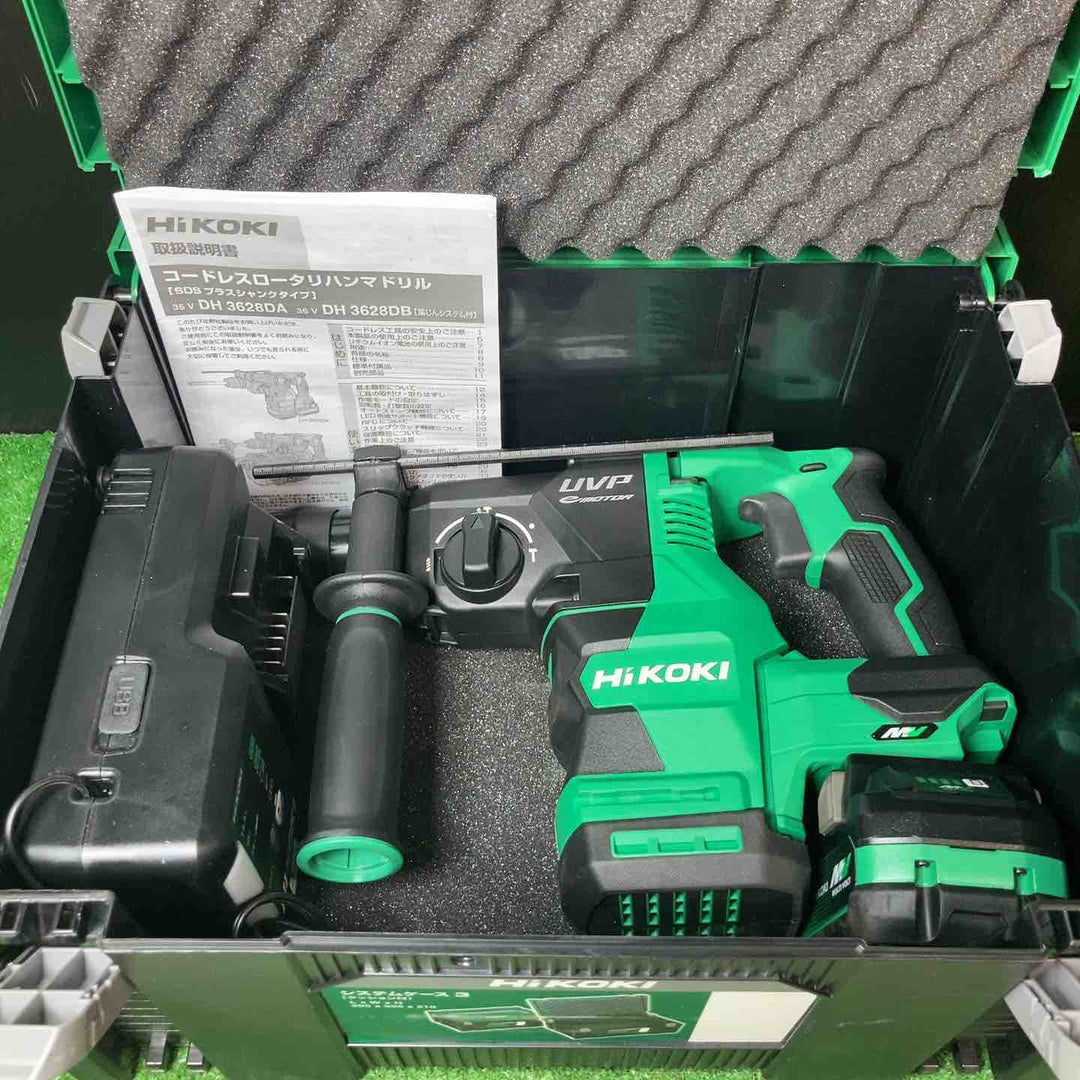 【美品】★ハイコーキ(HIKOKI ※旧:日立工機) コードレスハンマドリル DH3628DA(2XPZ) ◇バッテリー1個セット【岩槻店】