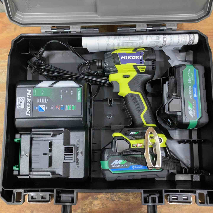【未使用品/送料無料】★ハイコーキ(HIKOKI ※旧:日立工機) コードレスインパクトドライバ スパイダーイエロー WH36DD(2XHYSZ) フルセット マルチボルト【柏店】