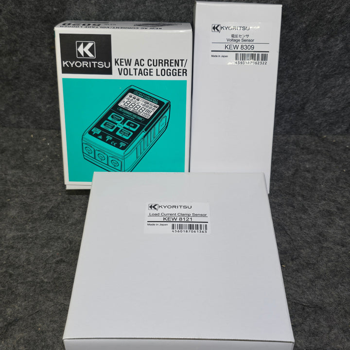 【美品】KYORITSU 共立電気計器 電流/電圧用データロガー KEW5020+KEW8121+KEW8309 クランプセンサ+電圧センサ付【桶川店】