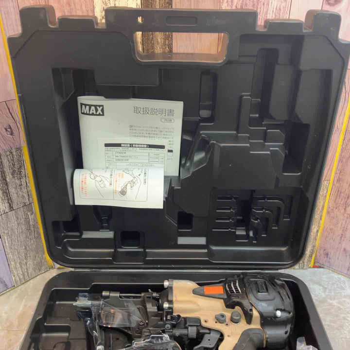 ★マックス(MAX) 高圧エア釘打ち機 HN-75N4(D)_サンドベージュ【八潮店】