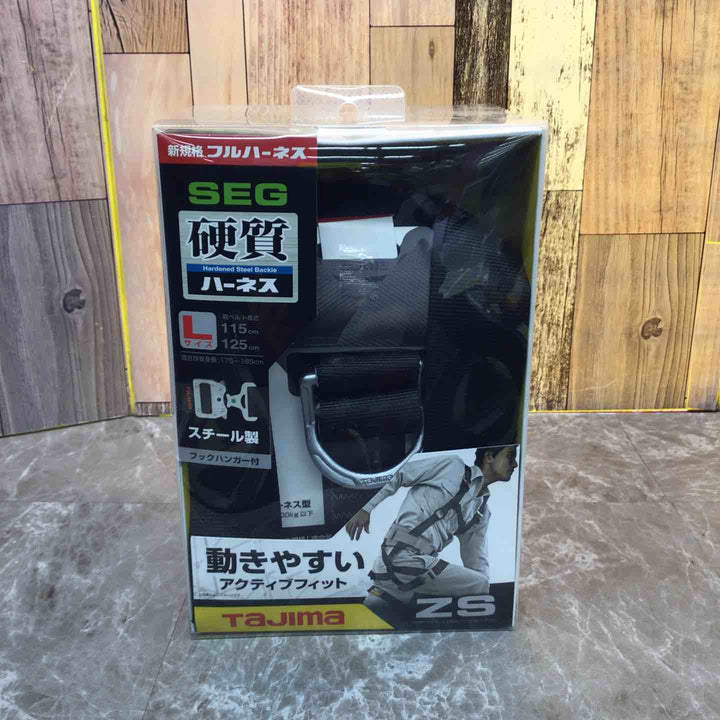 □タジマ(Tajima) ハーネスZS 黒 Lサイズ AZSL-BK【八潮店】