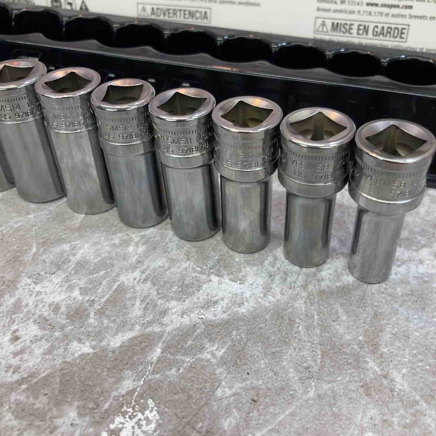 中古品】snap-on/スナップオン セミディープソケット 12ピースセット 3