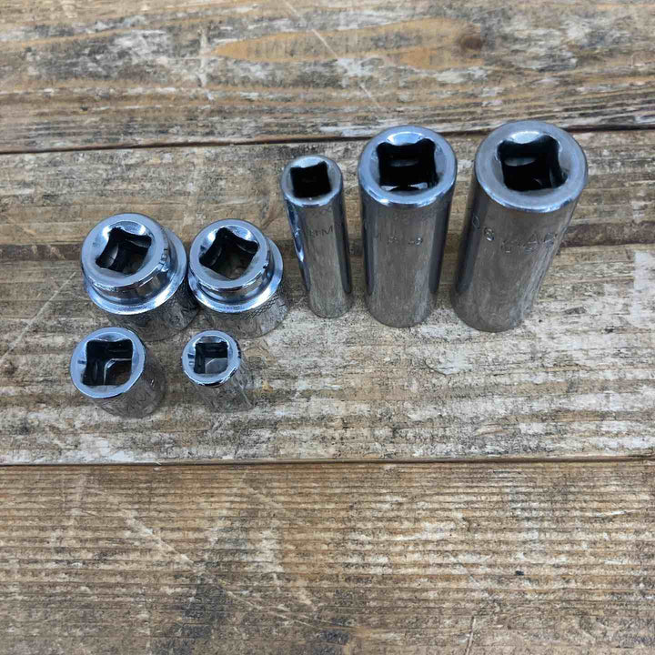 【中古品】 マックツール(MAC TOOLS) ソケットまとめ 変換アダプタ付属A812 XD6-14MMRなど 3/8インチ 7個セット 【東大和店】