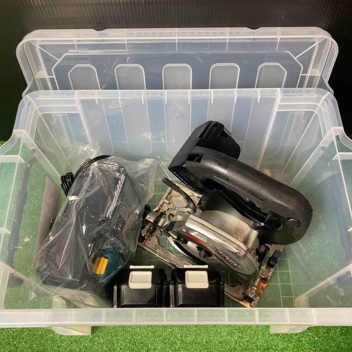【中古品】★マキタ(makita) コードレス丸のこ HS474DRGXB ◇バッテリー充電数 2回・4回♪【岩槻店】