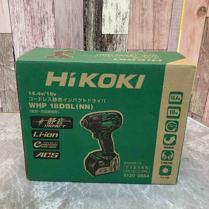 ☆ハイコーキ(HIKOKI ※旧:日立工機) コードレスソフトインパクトドライバー WHP18DBL(NN)【八潮店】