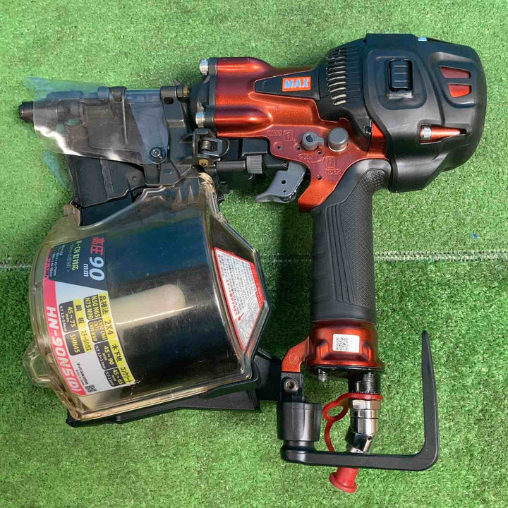 【美品】★マックス(MAX) 高圧エア釘打ち機 HN-90N5(D)-R ◎メーカー修理済み【岩槻店】