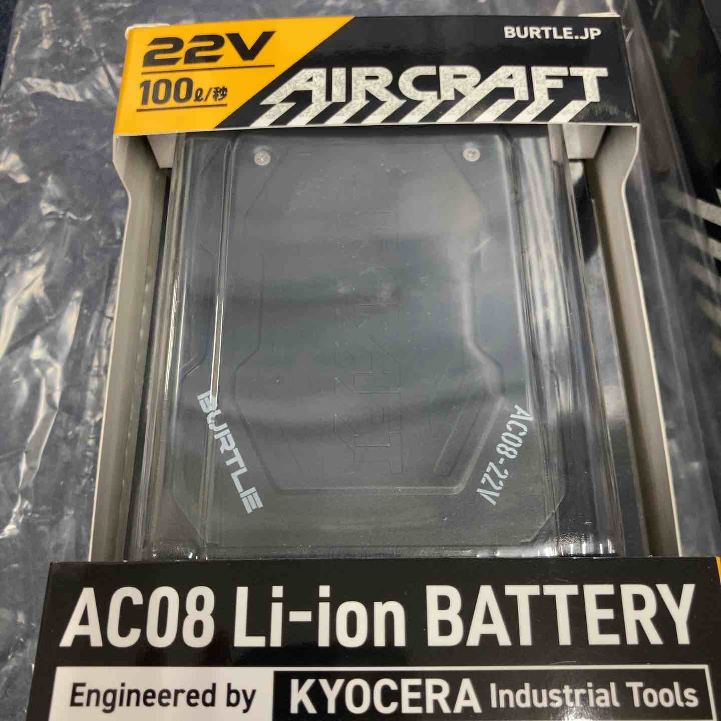 BURTLE バートル エアークラフト 2024年モデル バッテリー(AC08 78 F