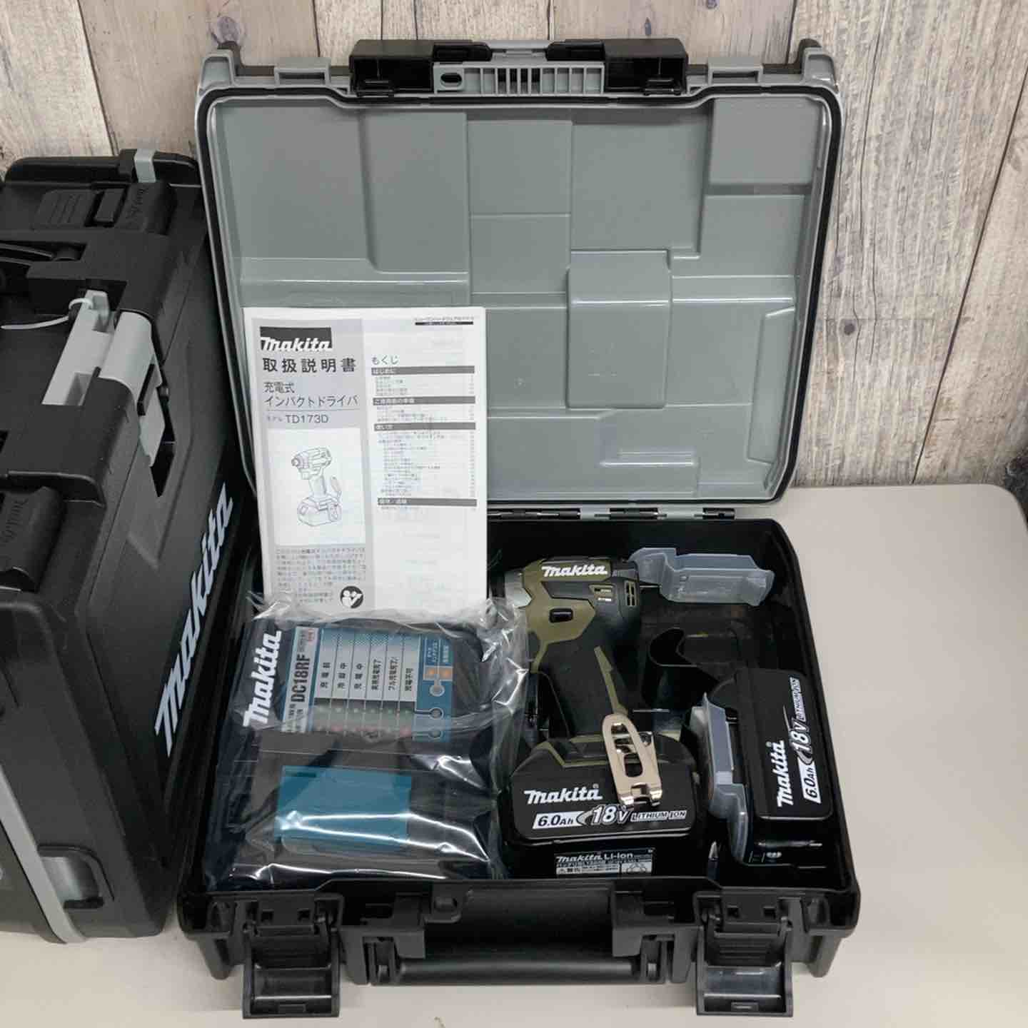 ▼マキタ makita コードレス インパクトドライバー TD173DRGXO 4台 インパクト オリーブ 純正 純正品【戸田店】 ▽マキタ makita コードレス インパクトドライバー TD173DRGXO 4台
