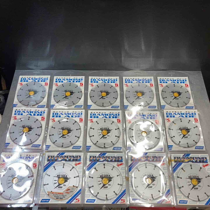 【未使用(店頭展示品)】 ノートン NORTON 125mm ダイヤモンドブレード 15枚 【東大和店】