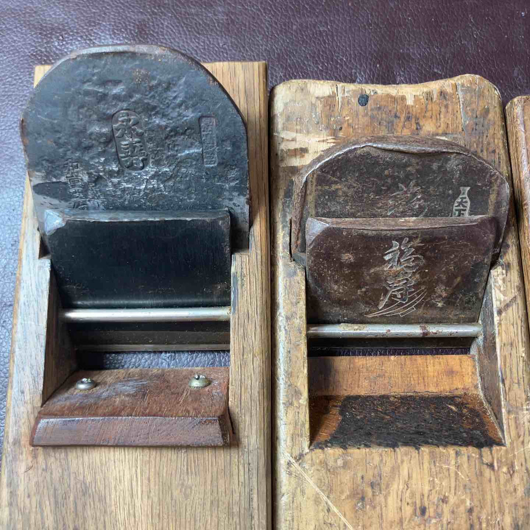 【中古品】 鉋(かんな) 福寿・貴光・永壽・古佐吉・是行・河怡(かわよし)・國明(組子鉋) 7個セット 【東大和店】