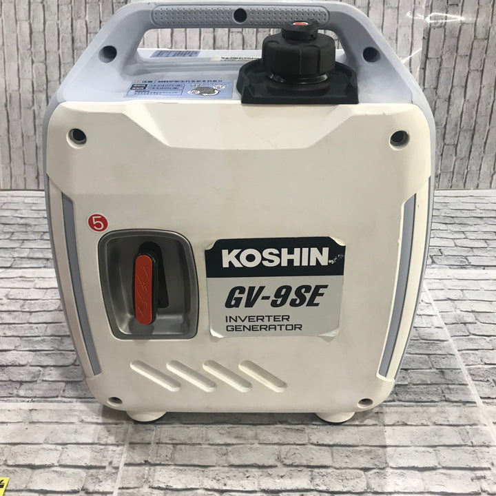 〇工進(KOSHIN) インバーター 発電機  GV-9SE 定格出力 0.9kVA【川口店】