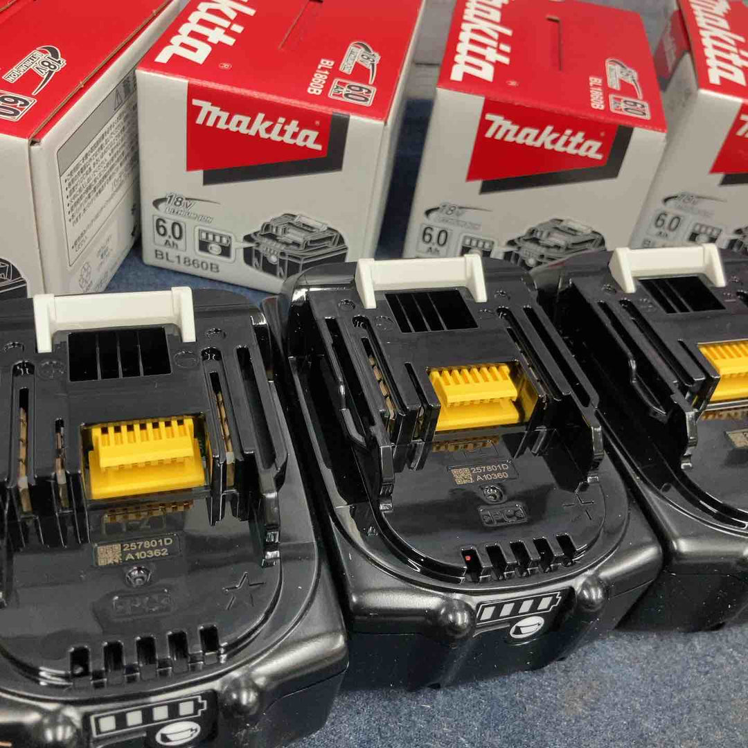マキタ(makita) リチウムイオンバッテリー 18V/6.0Ah BL1860B 5個セット【八潮店】