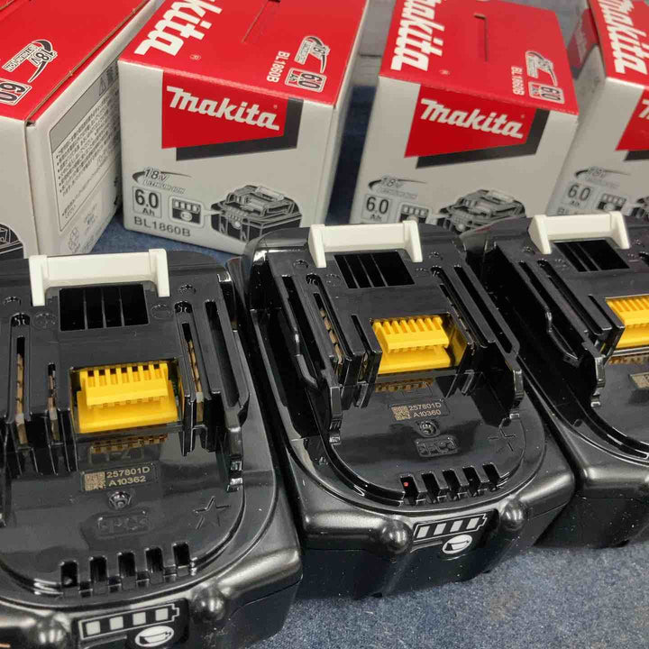 マキタ(makita) リチウムイオンバッテリー 18V/6.0Ah BL1860B 5個セット【八潮店】