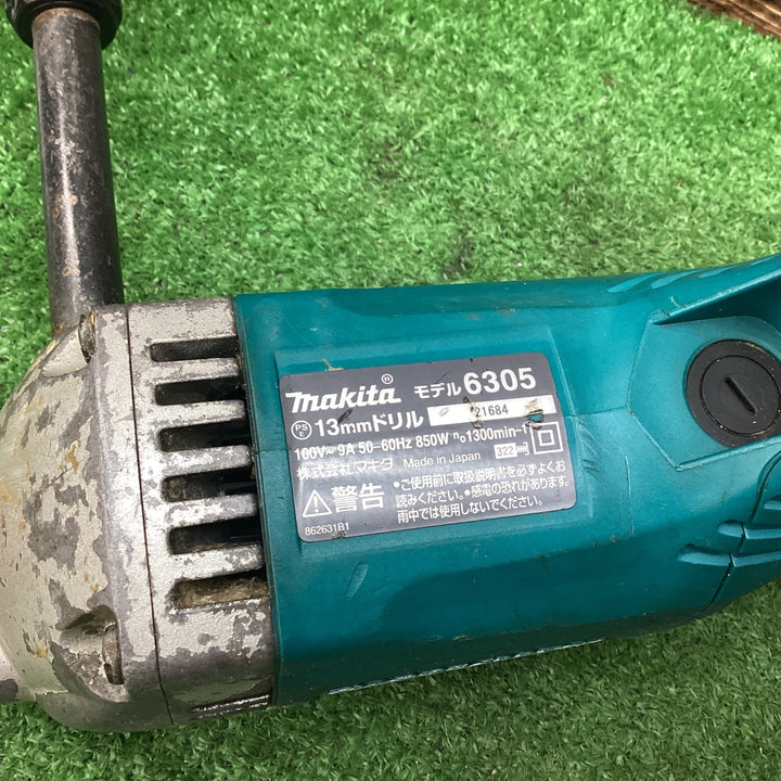 マキタ(makita) 電気ドリル 6305 回転数(min-1)[回転/分]	1,300 動作確認済み【川越店】