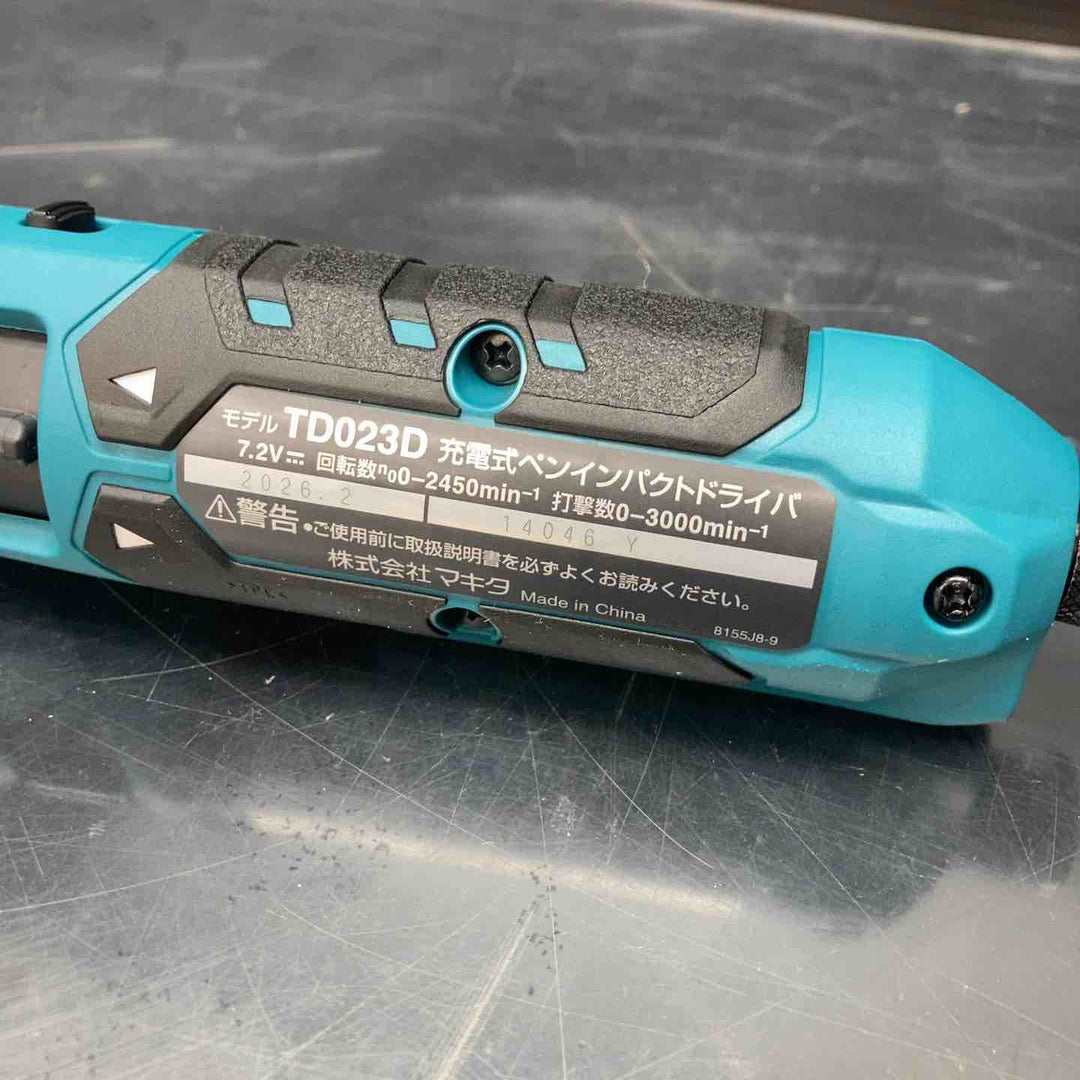 ★マキタ(makita) 7.2V コードレスペンインパクトドライバ TD023DZ(本体のみ)【川越店】