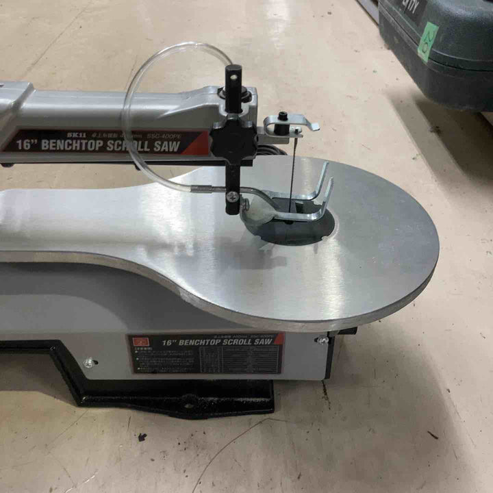 【店頭受取り限定】◇SK11 卓上糸鋸盤 フトコロ 400mm テーブル 250×410mm SSC-400PE【町田店】