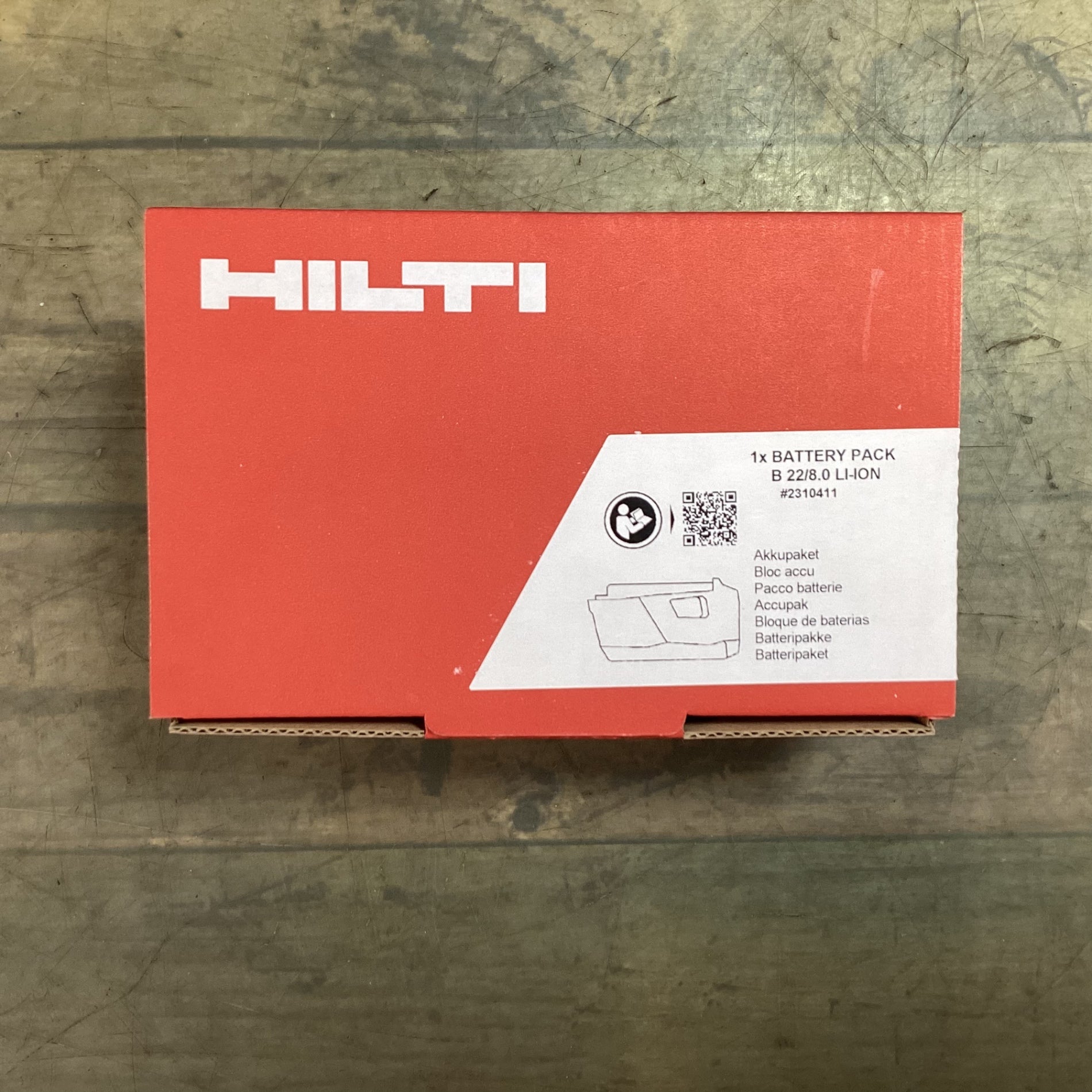 HILTI バッテリーパック B 22/8.0 Li-Ion