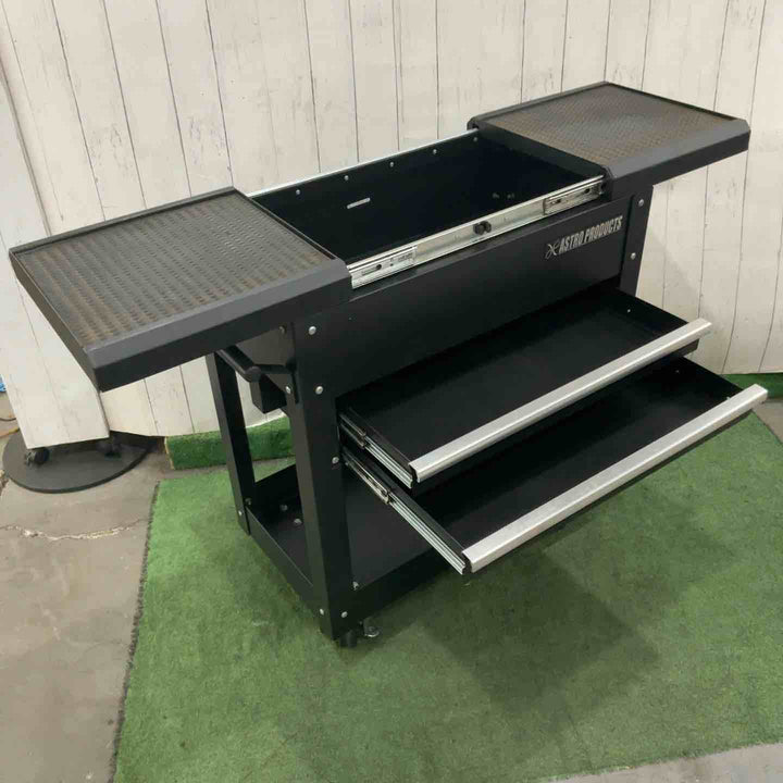 【店頭受取り限定】アストロプロダクツ ツールワゴン 2段 スライドトップ | W780 D370 H840mm スライド天板 ツールカート ツールキャビネット 工具 収納 作業 整備 台車 ガレージ【川口店】