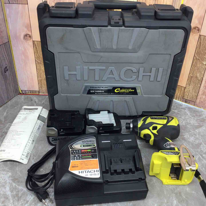 ★ハイコーキ(HIKOKI ※旧:日立工機) コードレスインパクトドライバー WH14DBAL2(2LSCK)(Y)【八潮店】