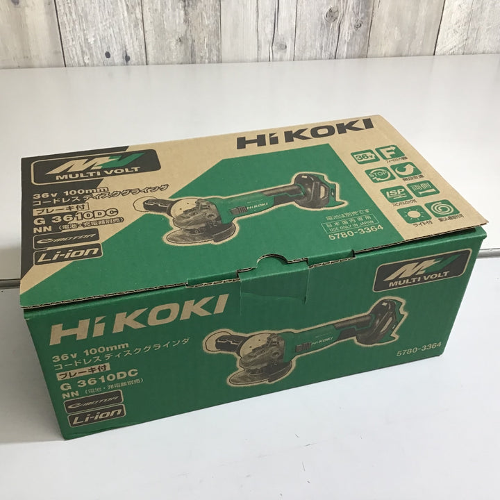 【未使用品】★送料無料★ハイコーキ HIKOKI 100mmコードレスディスクグラインダ G3610DC(NN)【戸田店】