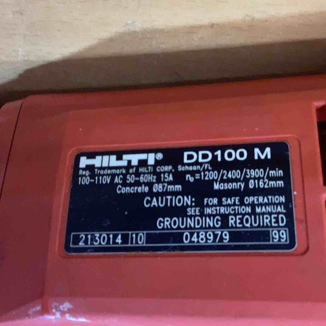 ヒルティ Hilti ダイヤモンドコアドリル DD100 DD100Mケース付き【越谷店】