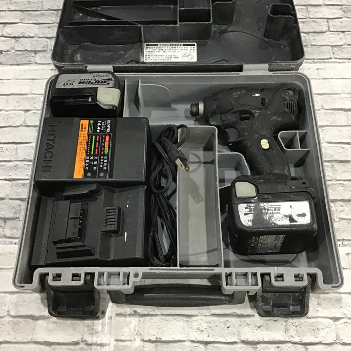 〇ハイコーキ(HIKOKI ※旧:日立工機) コードレスインパクトドライバ ストロングブラック WH14DSL(2SLCK)(B)【川口店】
