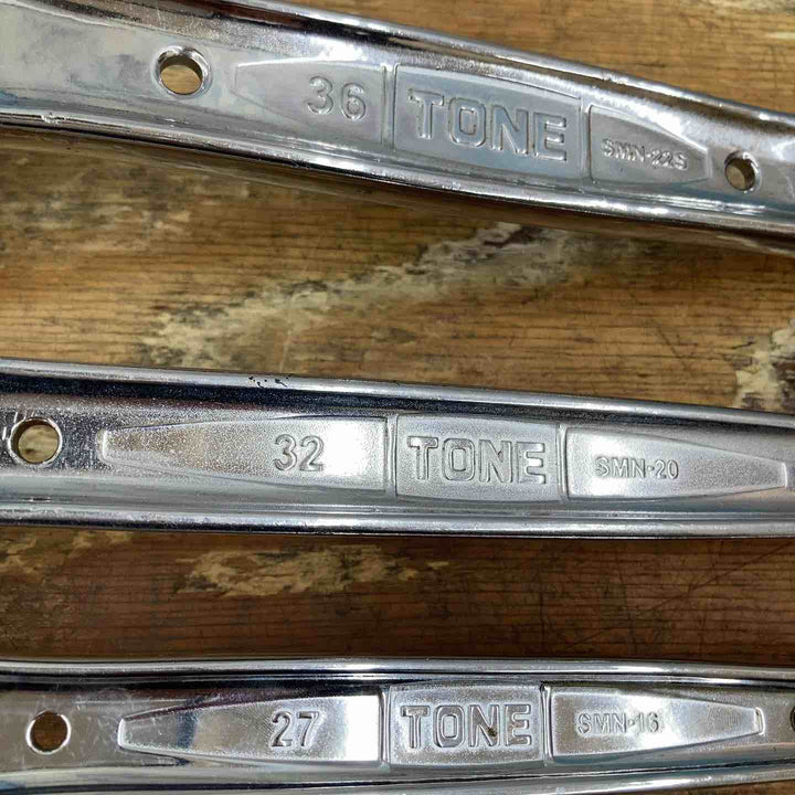▼[中古品] TONE/トネ シノ付めがねレンチ3本セット SMN-22S SMN-20 SMN-16【柏店】