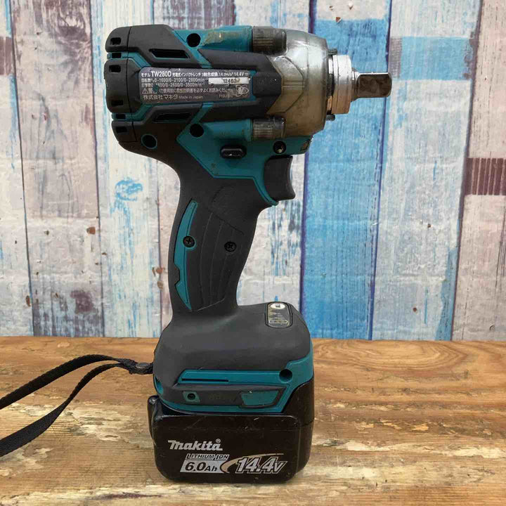 ★マキタ(makita) 14.4V コードレスインパクトレンチ TW280DRGX 付属バッテリー１つ【柏店】