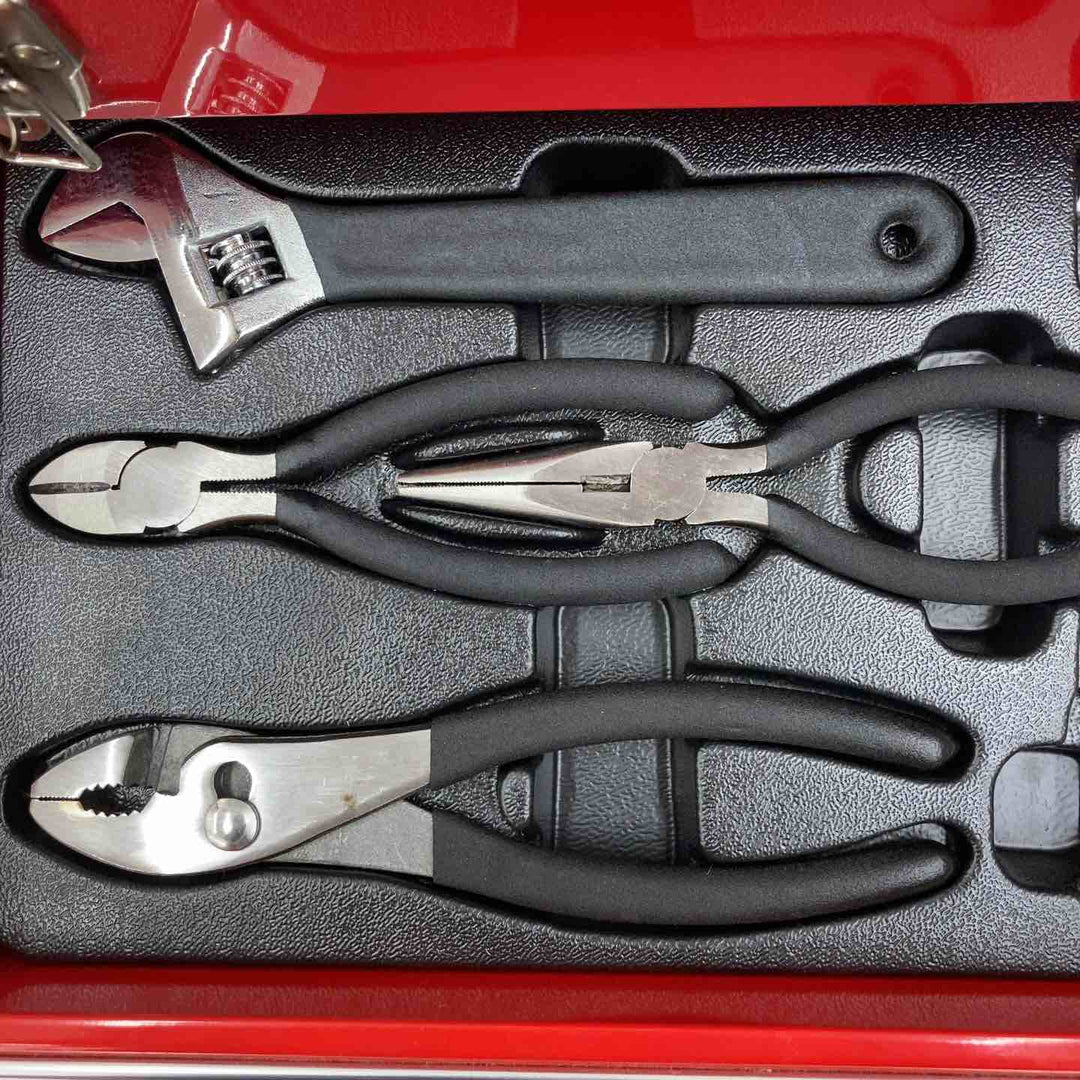 【中古品】e-value 工具箱 ツールボックス 引き出し 赤【柏店】