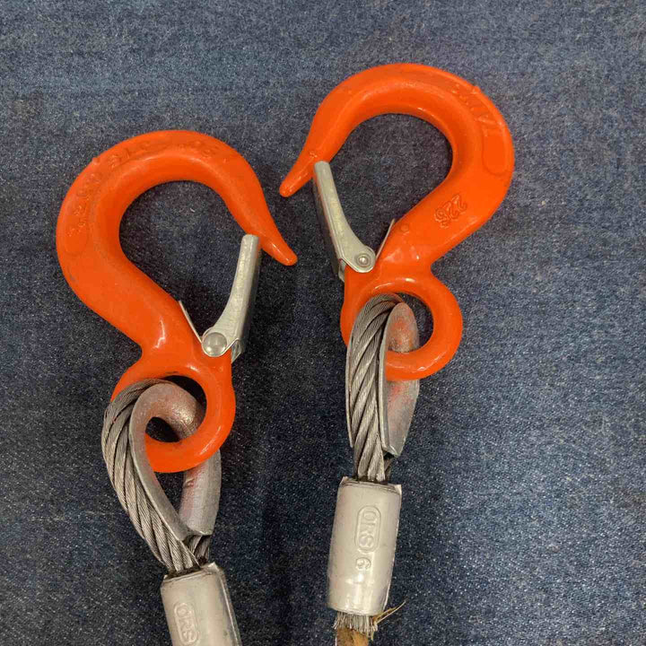 【未使用品】◇TAIYO 2本吊り ワイヤースリング 6ｍ/ｍｘ1.5Ｍ 0.35ｔ【八潮店】