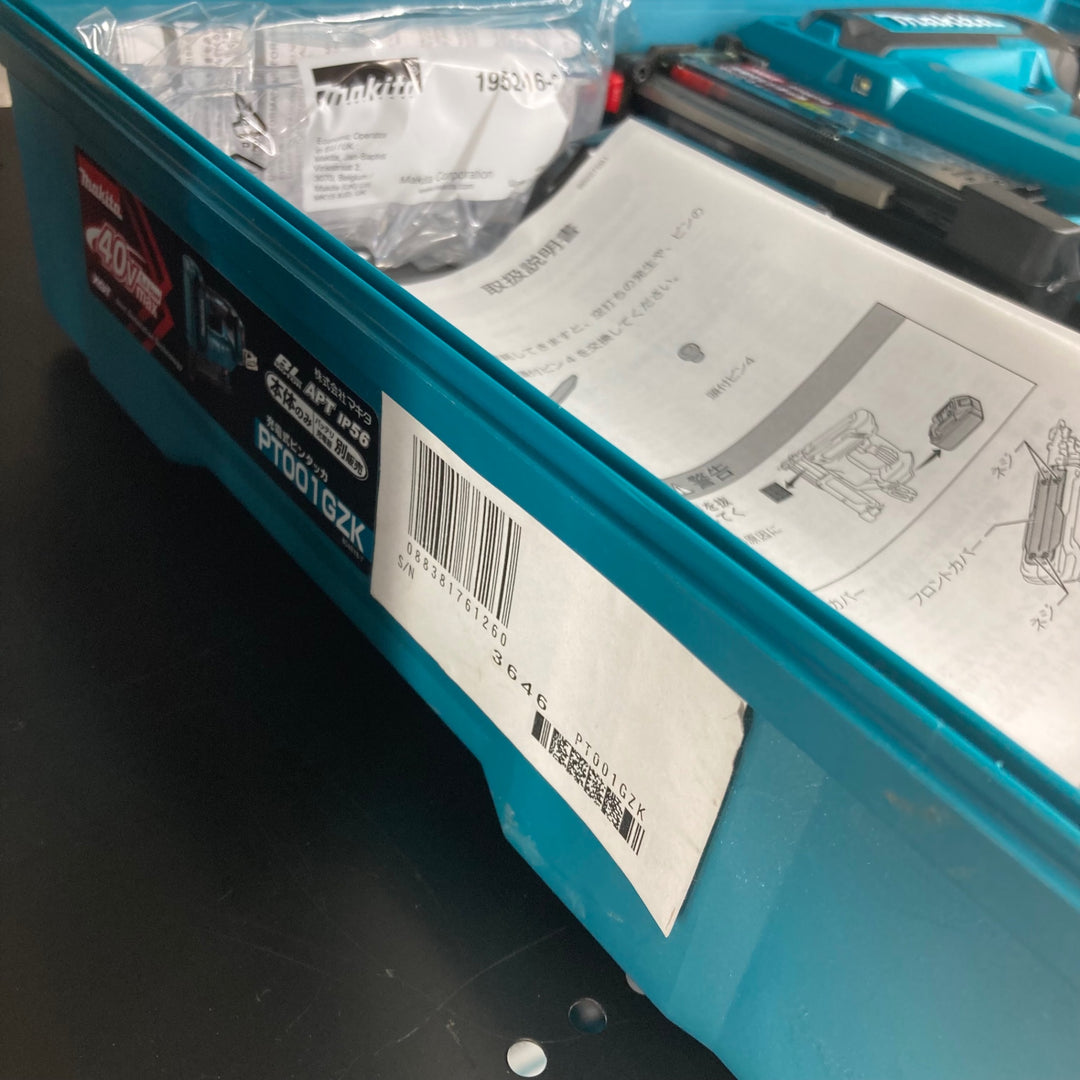 【未使用(店頭展示品)】★マキタ(makita) 40V 35mmコードレスピンネイラ PT001GZK【東大和店】