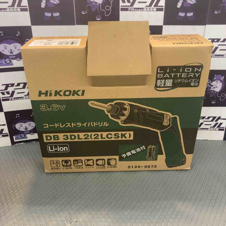 【未使用品】ハイコーキ(HIKOKI ※旧:日立工機)  3.6V コードレスペンドライバドリル   1.5Ah DB3DL2(2LCSK)【所沢店】