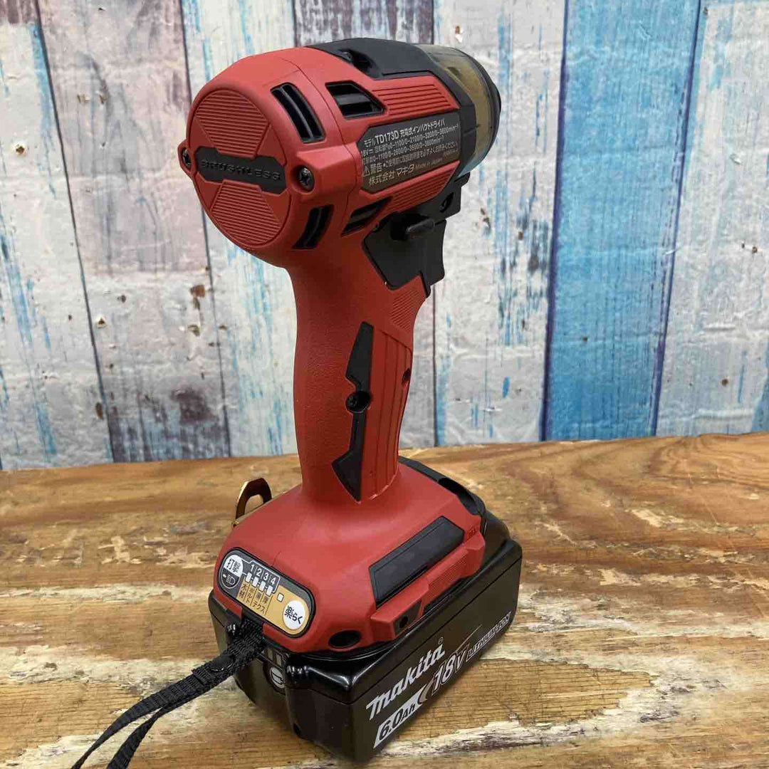【未使用品】マキタ makita コードレスインパクトドライバー TD173DGXPR プレミアムレッド 20周年 限定色 プレミアムカラー【柏店】